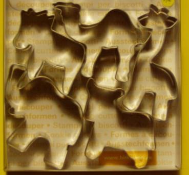 animals set 2: giraffe, camel, cow, elefant, zebra, each 40 - 65 mm