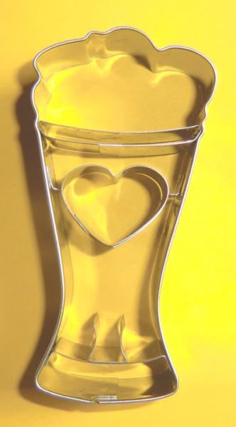 white beer glass